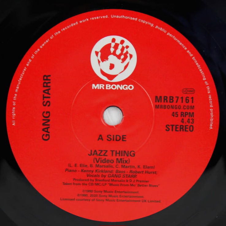 Gang Starr - Jazz Thing (7") - Image 3