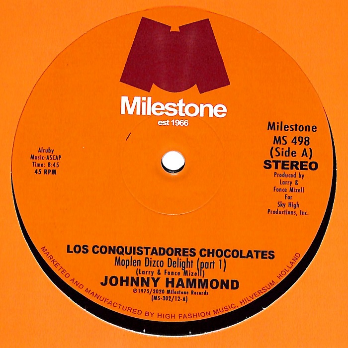 Johnny Hammond - Los Conquistadores Chocolatés (Moplen Remixes) (12") - Image 2