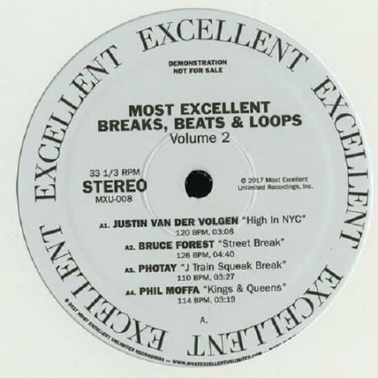 Various - Most Excellent Breaks, Beats & Loops Volume 2 (12")