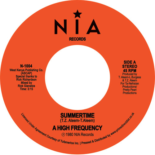 A High Frequency - Summertime (7")