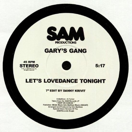 Gary's Gang - Let's Lovedance Tonight / Convertion - Let's Do It (Danny Krivit edits) (7")