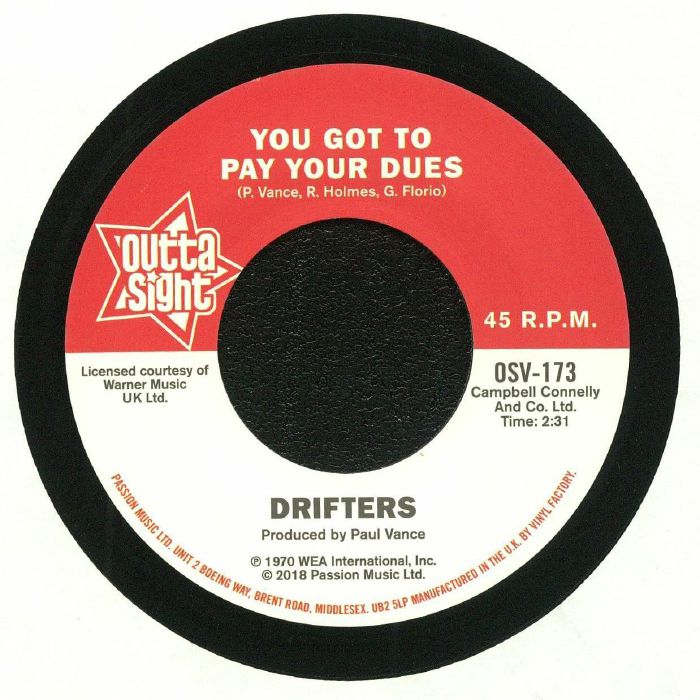The Pointer Sisters - Send Him Back / The Drifters - You Got To Pay Your Dues (7") - Image 2