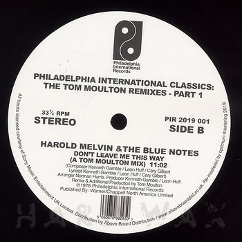 Tom Moulton - Philadelphia International Classics: The Tom Moulton Remixes : Part 1 (2x12") - Image 3