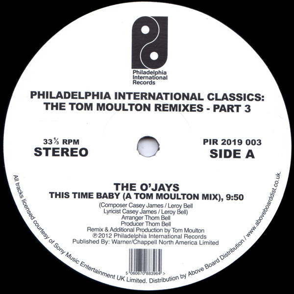 Tom Moulton - Philadelphia International Classics: The Tom Moulton Remixes : Part 3 (2x12") - Image 2