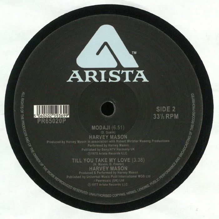 Harvey Mason - Groovin' You / Modaji / Till You Take My Love (12") - Image 2