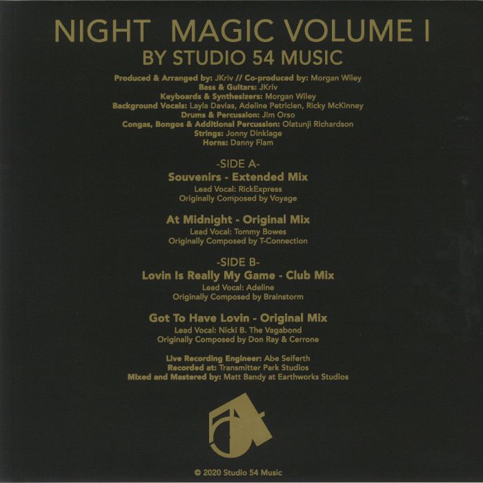 Studio 54 Music / JKriv - Night Magic Vol. I - The Disco Mixes 2020 (12") - Image 2
