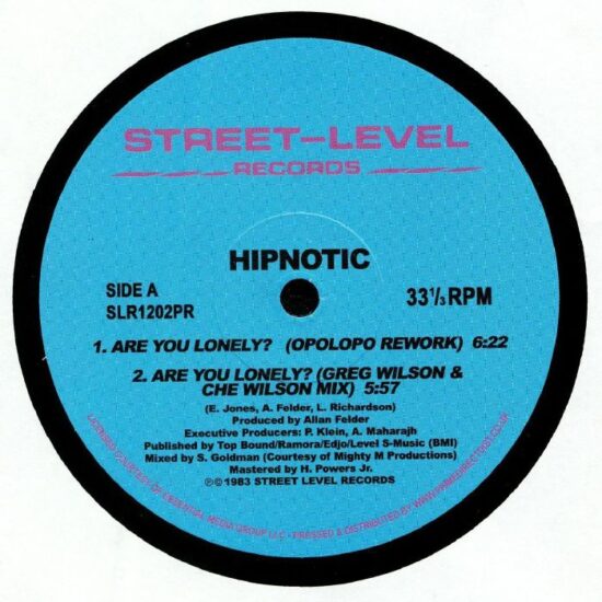Hipnotic - Are You Lonely (Remixes) (12")