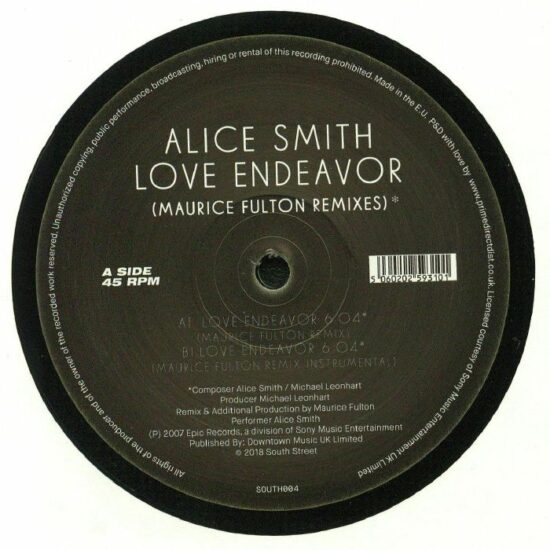Alice Smith - Love Endevour (Maurice Fulton Remixes) (12")