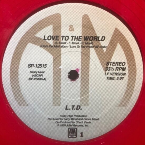 L.T.D. - Love To The World (Joey Negro Remix) (12")