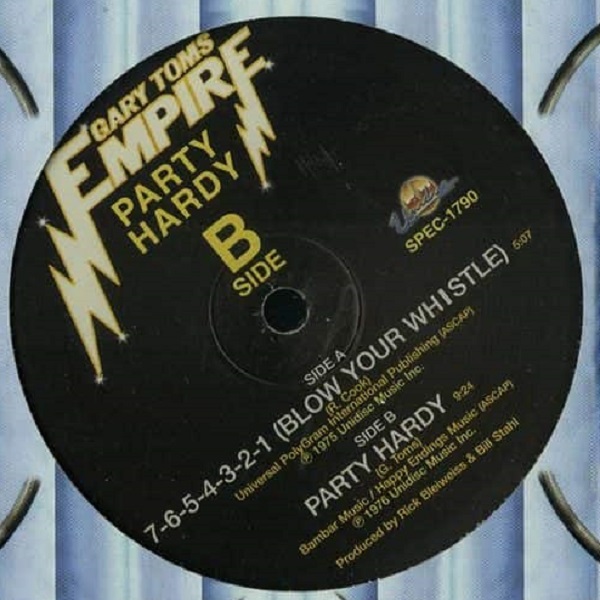 Gary Toms Empire - 7-6-5-4-3-2-1 (Blow Your Whistle) (12") (VG/M) - Image 2