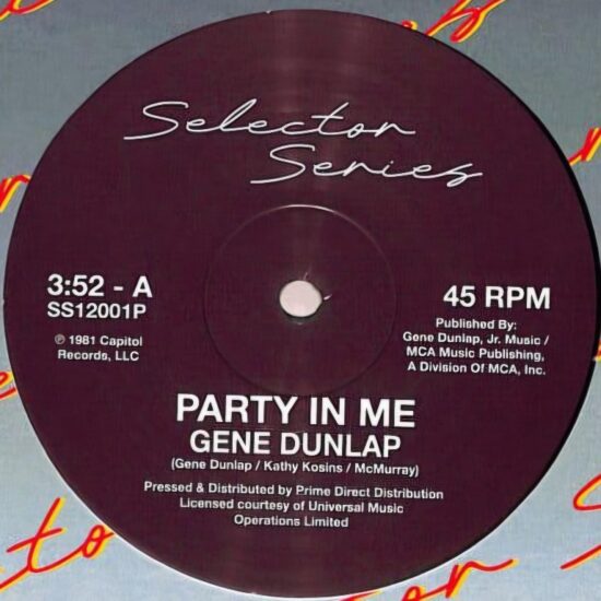 Gene Dunlap - Party In Me (12")