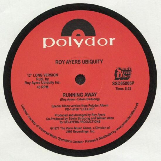 Roy Ayers Ubiquity - Running Away / Love Will Bring Us Back Together (12")