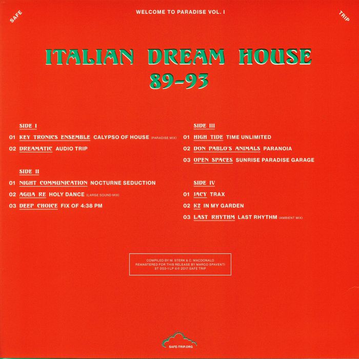 Various - Welcome To Paradise Vol. I: Italian Dream House 89-93 (2xLP) (2021 Repress) - Image 2