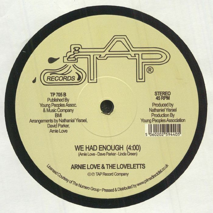 Arnie Love & The Loveletts - Invisible Wind / Me, Myself & I / We Had Enough (7") - Image 2