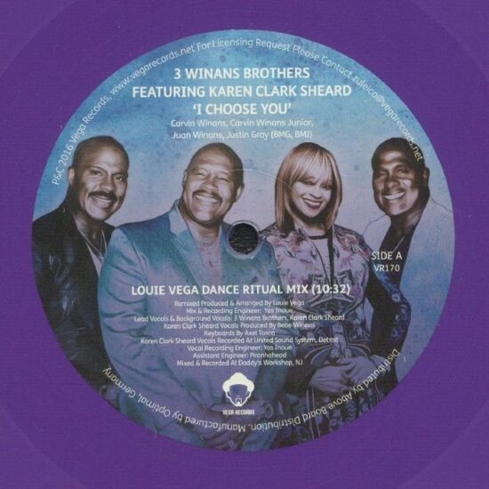 3 Winans Brothers Featuring Karen Clark Sheard - I Choose You (2x12")