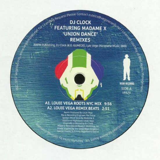 DJ Clock Featuring Madame X - Union Dance (Louie Vega Remixes) (12") (VG+/M)