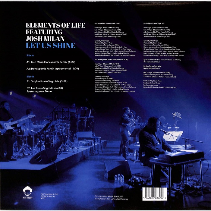 Elements Of Life Featuring Josh Milan - Let Us Shine (12") - Image 2