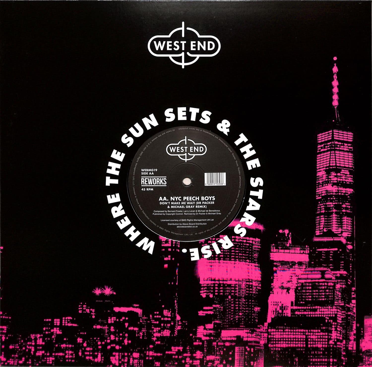 Brenda Taylor / NYC Peech Boys - You Can’t Have Your Cake And Eat ItToo / Don’t Make Me Wait (Dr Packer & Michael Gray Reworks) (12") - Image 4