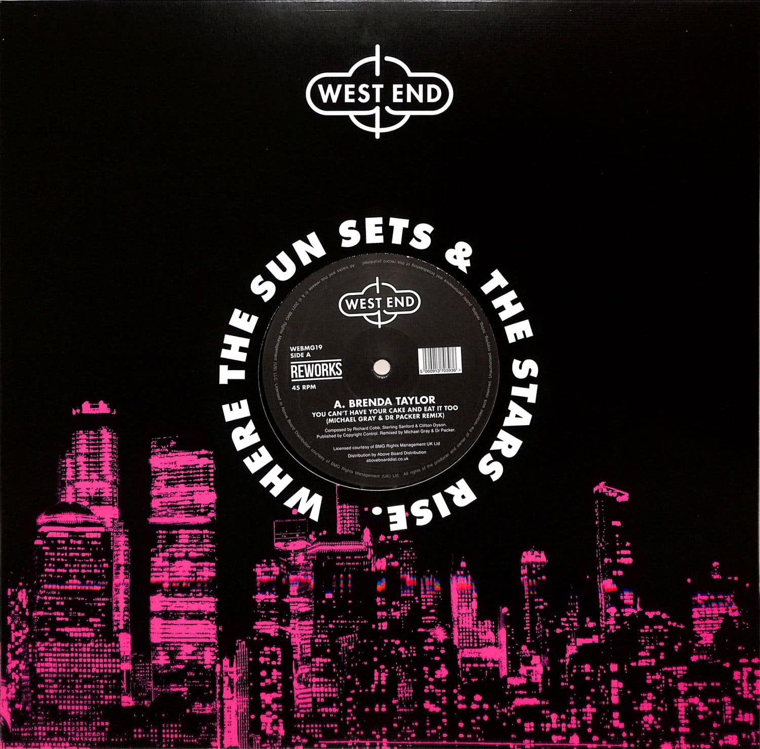 Brenda Taylor / NYC Peech Boys - You Can’t Have Your Cake And Eat ItToo / Don’t Make Me Wait (Dr Packer & Michael Gray Reworks) (12") - Image 3