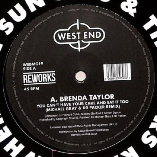 Brenda Taylor / NYC Peech Boys - You Can’t Have Your Cake And Eat ItToo / Don’t Make Me Wait (Dr Packer & Michael Gray Reworks) (12")