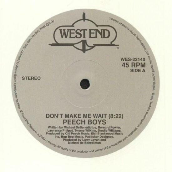 Peech Boys - Don't Make Me Wait (12")