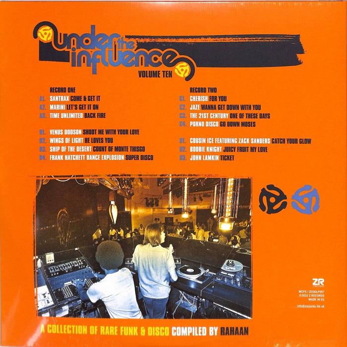 Rahaan - Under The Influence Volume Ten (A Collection Of Rare Funk & Disco) (2xLP) (M/M) - Image 2