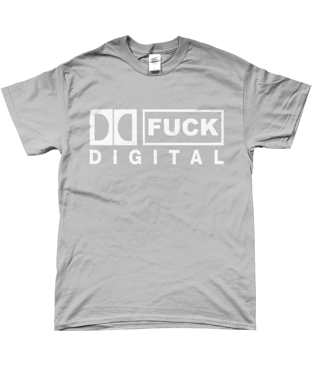FUCK DIGITAL T-Shirt (Sports Grey)