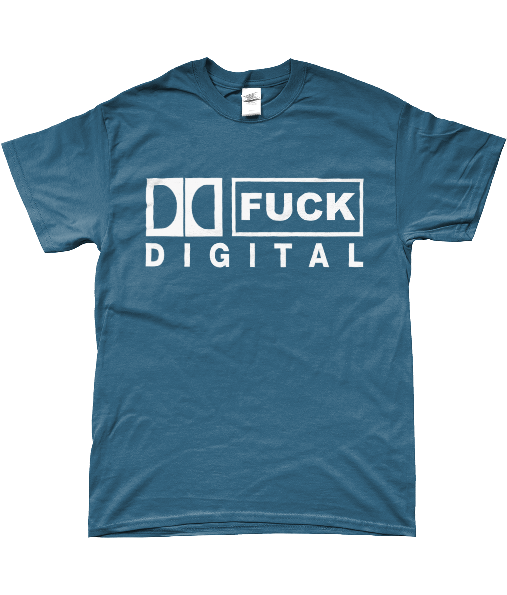 FUCK DIGITAL T-Shirt (Indigo)
