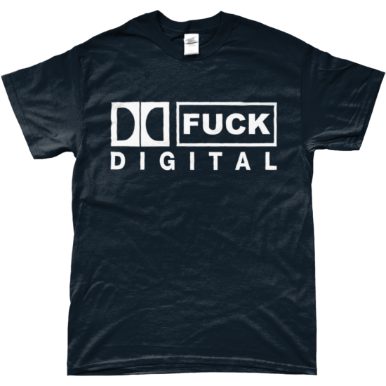 FUCK DIGITAL T-Shirt (Heather Navy)