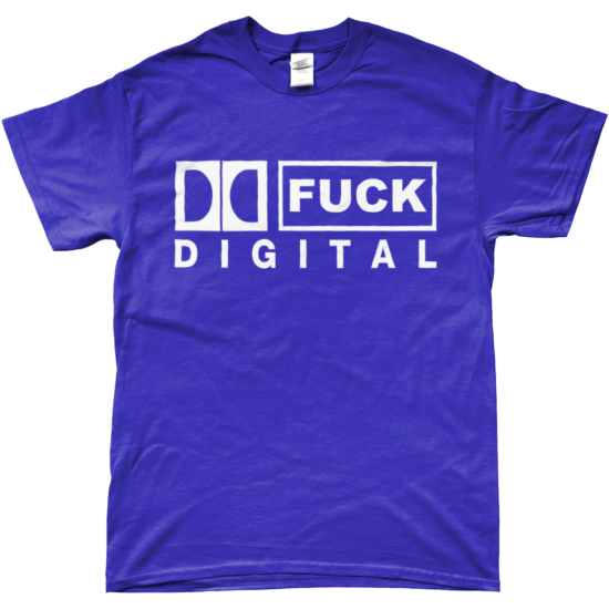 FUCK DIGITAL T-Shirt (Heather Purple)